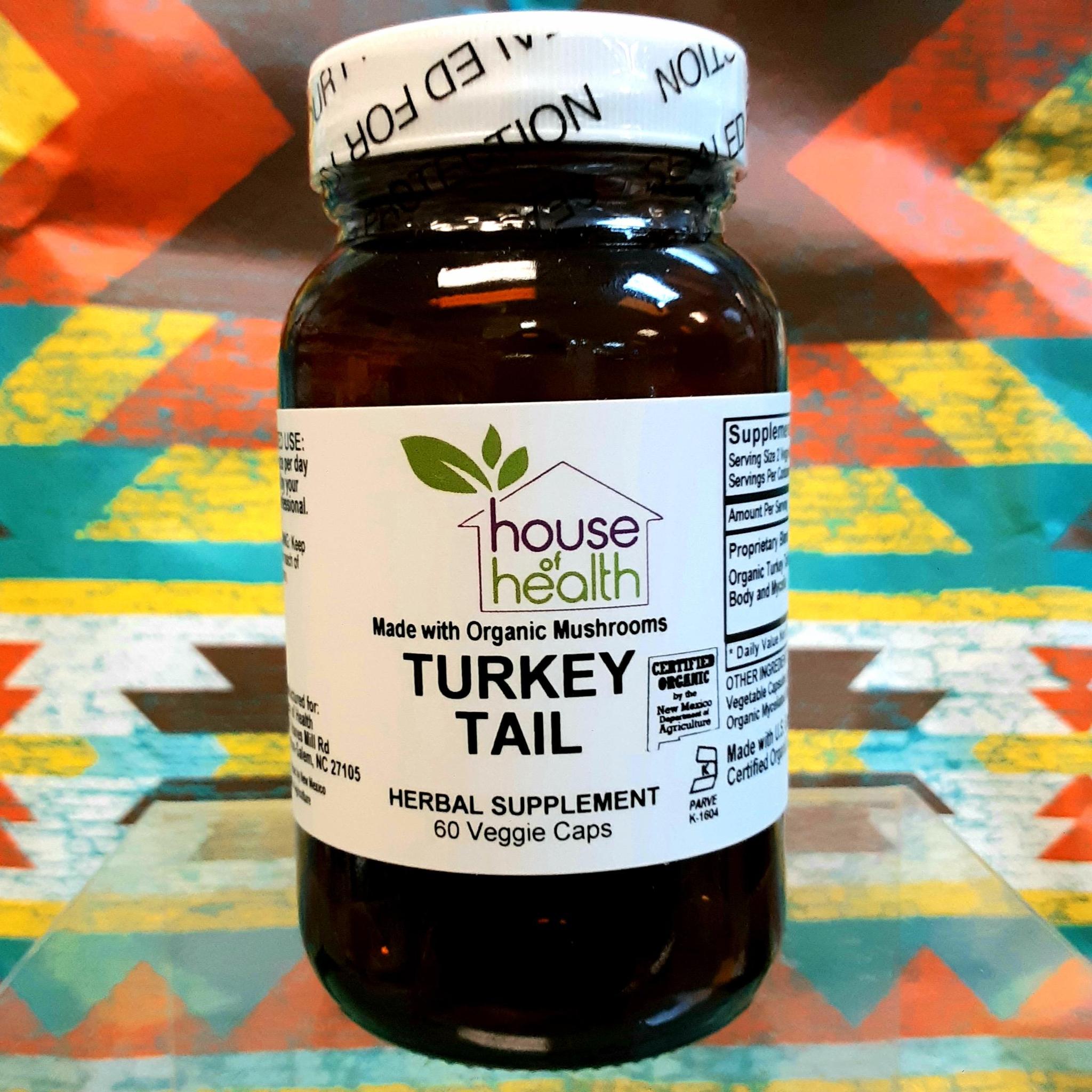 Turkey Tail Capsules, Organic Local House of Health