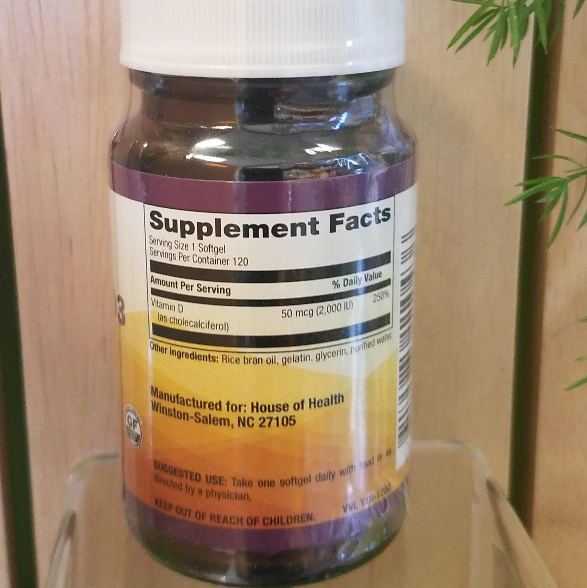 Vitamin D3 2,000IU - Image 2